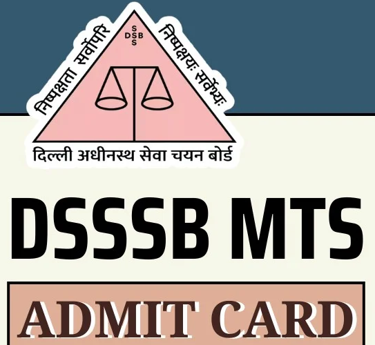 DSSSB MTS Admit Card