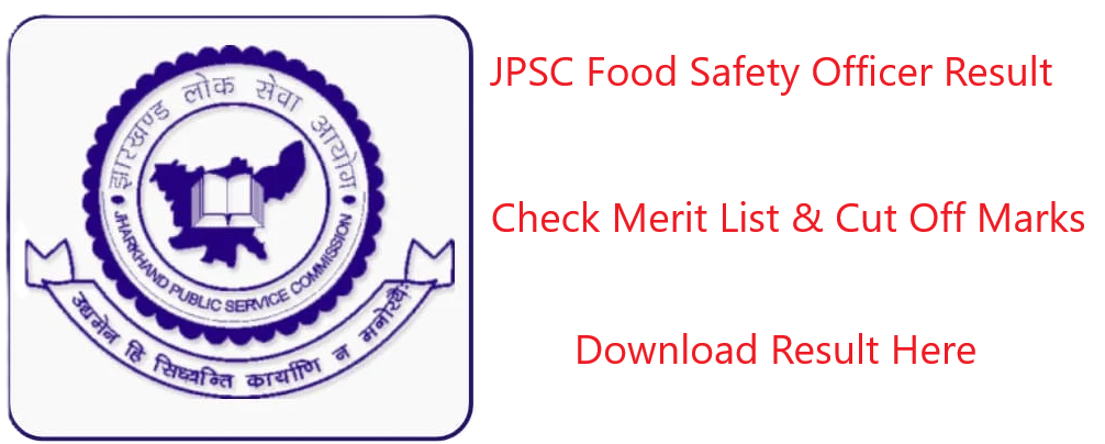 JPSC Food Safety Officer Result 