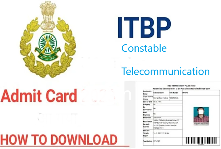 ITBP Constable Telecommunication Admit Card