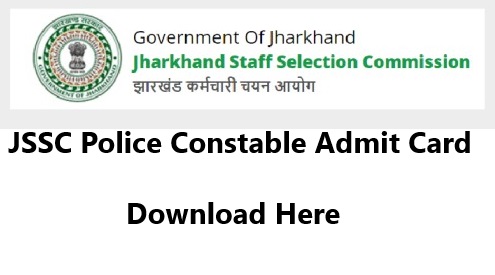 JSSC Police Constable Admit Card