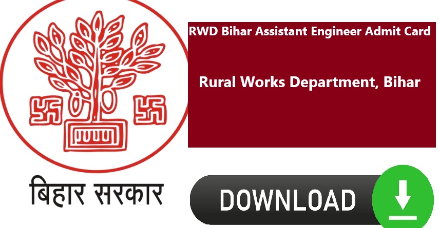 RWD Bihar Assistant Engineer Admit Card